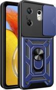 Anka Cep Telefonu Aksesuarları İnfinix Zero 30 4G Kılıf Magnetik Standlı Kamera Korumalı Sürgülü Vega Kapak