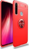 Anka Cep Xiaomi Redmi Note 8T Kılıf Ravel Yüzüklü Standlı Silikon Kapak + Kablo Koruma + Ekran Koruma