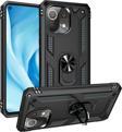 Anka Cep Telefonu Aksesuarları Xiaomi Mi 11 Lite Kılıf Vega Yüzüklü Standlı Tank Zırh Kapak + Ekran Koruma