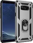 Anka Cep Telefonu Aksesuarları Samsung Galaxy S8 Plus Kılıf Vega Yüzüklü Standlı Tank Zırh Kapak + Ekran Koruma