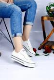 Bay Armedon Beyaz Konvers Kürklü Kısa Beyaz Cilt Konvers,Sneaker Unisex Spor Ayakkabı 40