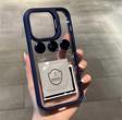 Buway Apple İphone 15 Pro Uyumlu Kamera Çerçeve Koruma Kapaklı Stantlı Kılıf Lens Koruma Hediye