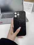 Buway Apple İphone 13 Uyumlu Taşlı Simli Kamera Lens Korumalı Kılıf
