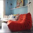 Edsy Home Edsy Puffer Relax Kırmızı Renk Berjer