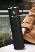 Sedef Silver 316 Paslanmaz Çelik Termos Bardak 580 Ml Bardaklı 20 Saat Sıcak-Soğuk Thermos Mug Kupa Coffee 526