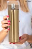 Sedef Silver Çelik Termos Bardak 400 Ml Kilitli Thermos Mug Kupa Araç Termos Coffee Cup Sdf887 Tea Cups
