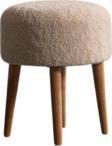 Barella Home Living Panda Yuvarlak 4 Ayaklı Çok Amaçlı Puf