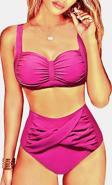 Yüksek bel Twist beli geçme detaylı Bikini Altı
