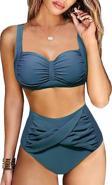 Yüksek bel Twist beli geçme detaylı Bikini Altı
