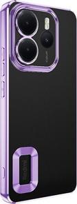 Redmi Note 14 4G Kılıf Köşeleri Renkli Şeffaf Kamera Korumalı Silikon Luxury Kapak