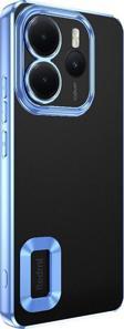 Redmi Note 14 4G Kılıf Köşeleri Renkli Şeffaf Kamera Korumalı Silikon Luxury Kapak