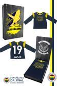 Fenerbahçe Orijinal Lisanslı Uzun Kol Lacivert Bebek Sweat Kişiye Özel Hediyelik Ahşap
