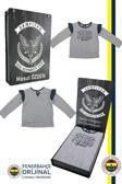 Fenerbahçe Orijinal Lisanslı Uzun Kol Lacivert Bebek Sweat Kişiye Özel Hediyelik Ahşa