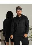 Bav Butik Ayvitrin Sevgili Çift Kombini Unisex Oversize 2 Iplik Sweatshirt Siyah