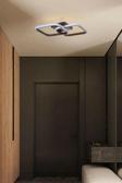 Selinay Modern Tasarım Kahverengi Renk Salon Mutfak Hol Beyaz Ledli 2 Li Led Avize
