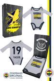 Fenerbahçe Orijinal Lisanslı Kalpleri Fetheden Renkler Bebek Body Zıbın Kişiye Özel He