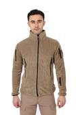Asker Marketi Bej Taktik Polar Hırka - Askeri Outdoor Polar 2XL