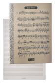 Müzik Defteri A4 40 Yaprak Plastik Kapak 1 Adet Sol Anahtarlı PP Kapak Müzik Defteri 21x29.7 cm 12 Sütunlu