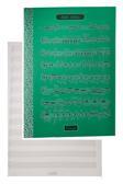 Müzik Defteri A4 40 Yaprak Plastik Kapak 1 Adet Sol Anahtarlı PP Kapak Müzik Defteri 21x29.7 cm 12 Sütunlu