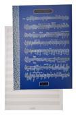 Müzik Defteri A4 40 Yaprak Plastik Kapak 1 Adet Sol Anahtarlı PP Kapak Müzik Defteri 21x29.7 cm 12 Sütunlu