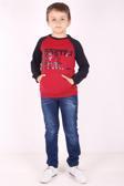 Toontoy Erkek Çocuk Reglan Kol Detaylı Cepli Sweatshirt