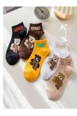 Sky Socks 5'Li Teddy Bear Ayıcıklı Renkli Patik Ekonomik Paket Unisex Kısa Spor Sneakers Çorap