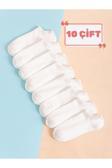 Sky Socks 10'Lu Ekonomik Paket Patik Unisex Kısa Spor Sneakers Çorap