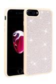 Apple iPhone 8 Plus Kılıf Parlak Taşlı Şık Tasarım Ston Kapak