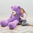 150 cm Sevgiliye Özel Romantik DEV Boy Papyonlu Peluş Ayı- % 100 YERLİ