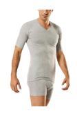 Güryıldız Underwear Güryıldız 12'Li Siyah Ribana V Yaka K.Kollu Fanila 24005
