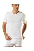 Güryıldız Underwear Güryıldız 12'Li Siyah Ribana V Yaka K.Kollu Fanila 24005