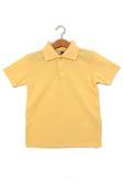 Erkek Çocuk Kısa Kollu Sarı Polo Yaka Tişört - Pamuklu Günlük Okul Kıyafeti
