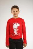 Atatürk Baskılı Uzun Kol Tişört Kırmızı Çocuk Milli Bayram 23 Nisan 29 Ekim Özel Gün Kıyafeti