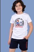 Toontoy Erkek Çocuk İtfaiye Adam Baskılı Şortlu Takım