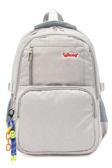 Kaff Young 51583 Grey Gri Unisex Çok Cepli Anahtarlık Aksesuarlı Suya Dayanıklı Kapaklı Sırt Çantası