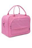 Mucco Kaff Pembe Krinkıl Kumaş 00816 Unisex Cepli Suya Dayanıklı Geniş Omuz Askılı Spor Seyahat Çantası