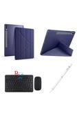 Redmud Teknoloji Galaxy Tab S7 Fe Lte T737 T730 12.4'' Uyumlu Kılıf Dokunmatik Kalem Ve Klavye Mouse 3'Lü Set
