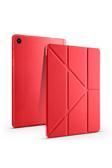 Redmud Teknoloji Samsung Galaxy Tab A9 Plus X210 X213 X215 X217 Uyumlu Kılıf Üçgen Standlı Kalem Bölmeli Tablet Kılıf