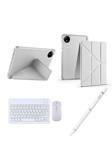 Redmud Teknoloji Redmi Pad Se 8.7 '' İle Uyumlu Standlı Kılıf Dokunmatik Kalem Ve Klavye Mouse 3'Lü Set