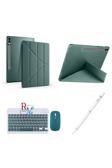 Redmud Teknoloji Samsung Galaxy Tab S9 Fe Plus 12.4 İnç Uyumlu Standlı Kılıf Dokunmatik Kalem Ve Klavye Mouse 3Lü Set