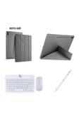 Redmud Teknoloji Galaxy Tab S9 Plus 12.4 İnç Uyumlu Standlı Kılıf Dokunmatik Kalem Ve Klavye Mouse 3 Lü Set