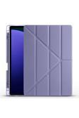 Redmud Teknoloji Samsung Galaxy Tab S10 / S9 / S9Fe Plus 12.4'' Uyumlu Kılıf Üçgen Standlı Kalem Bölmeli Kılıf