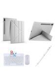 Redmud Teknoloji Samsung Galaxy Tab S9 Fe Plus 12.4 İnç Uyumlu Standlı Kılıf Dokunmatik Kalem Ve Klavye Mouse 3Lü Set