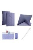 Redmud Teknoloji Samsung Galaxy Tab S9 Plus 12.4 İnç Uyumlu Standlı Kılıf Dokunmatik Kalem Ve Klavye Mouse 3 Lü Set