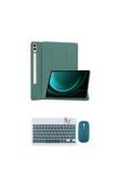 Redmud Teknoloji Galaxy Tab S10 Plus Uyumlu Tablet Kılıfı Ve Klavye Mouse Set Kalem Bölmeli Smart Kılıf