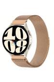 Redmud Teknoloji Samsung Galaxy Watch 6 Classic 47 Mm Uyumlu Güçlü Mıknatıs 20 Mm  Metal Hasır Kordon
