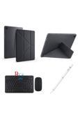 Redmud Teknoloji Samsung Galaxy Tab A9 Plus X210 11'' Uyumlu Standlı Kılıf Dokunmatik Kalem Ve Klavye Mouse 3'Lü Set