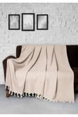 Denizli Concept Trendy Koltuk Örtüsü Bej 2'Li Set 170X230Cm