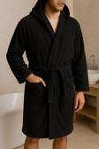 Embays Collection Kapüşonlu  Bornoz ,Bukle Bornoz, %100 Pamuklu ,Hamam Sauna Bornoz  Kadın / Erkek Unisex Bornoz