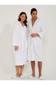 Embays Collection Kapüşonlu  Bornoz ,Bukle Bornoz, %100 Pamuklu ,Hamam Sauna Bornoz  Kadın / Erkek Unisex Bornoz